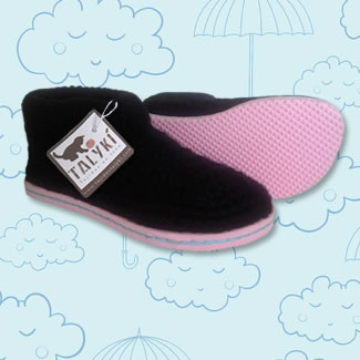 Babuchas tejidas. Botines tejidos en lana.Botas de colores. Botas tejidas en lana. Botas tejidas a mano. Talykí Taller de Tejidos y diseño textil