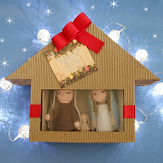 Pesebre de lujo tejido a mano. Manualidades. Pesebres tejidos en crochet. Talykí Taller de Tejidos y diseño textil